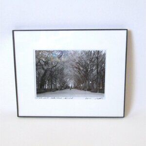 Aki Davis Poet's Walk Photograph Central Park New York Black & White Framed